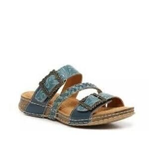 L’Artiste Kelsea Blue Comfort Sandal by Spring Step Sz 41 (9-9.5 US)